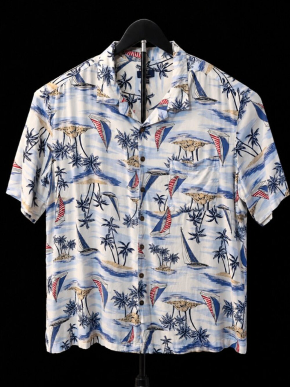 George 2XL XXL Hawaiian Button Down Shirt